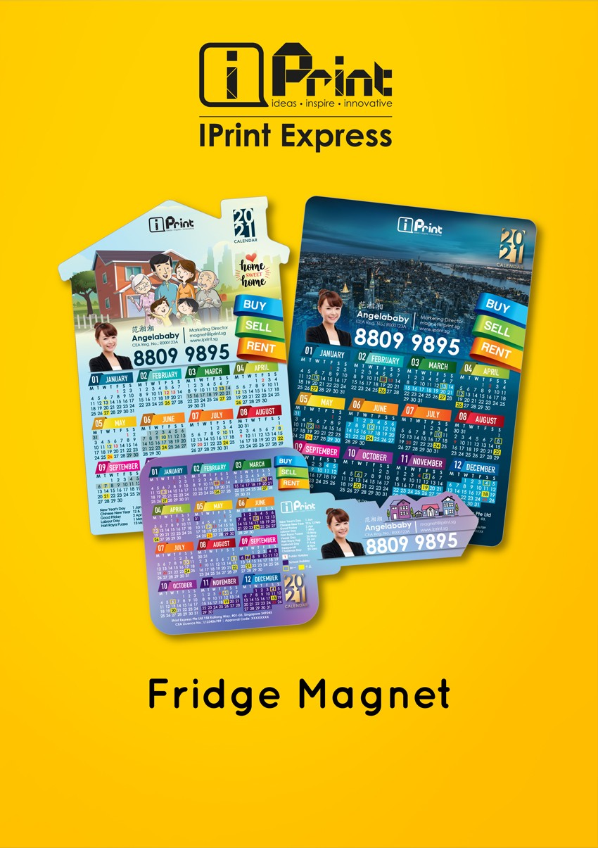 Fridge Magnets Calendar 2023 Printing