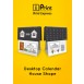 House Shape Desktop Calendar 2019
